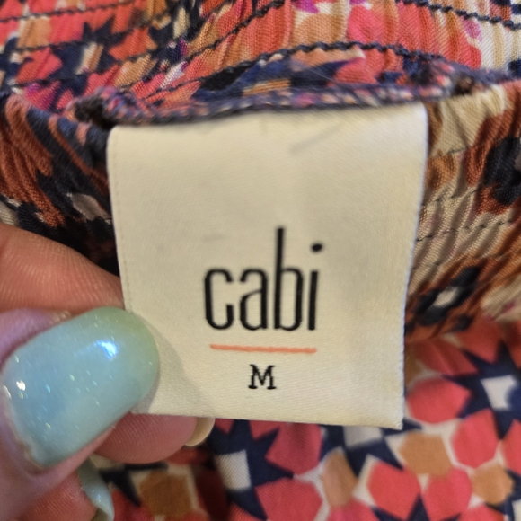 CAbi Asymmetrical Patchwork Skirt - Red and Blue - Picture 2 of 3